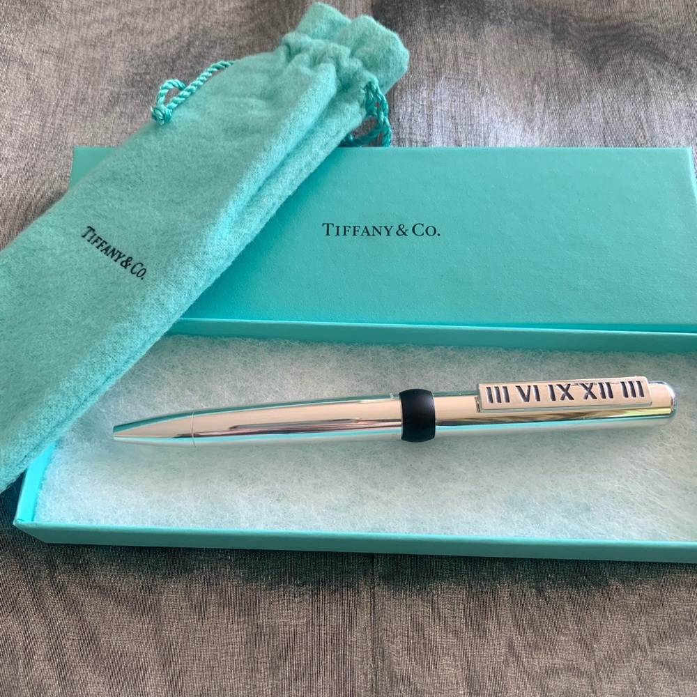 Tiffany Atlas Collection Sterling Silver Pen - never used
